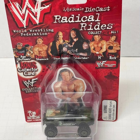 WWF TRIPLE H  Radical Rides Collector Series Truck 1998 Toy Island. New - Picture 2 of 7